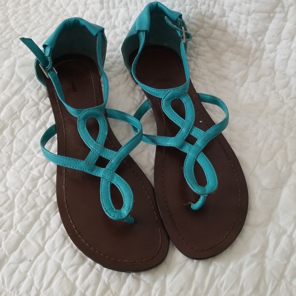 Old Navy turquoise sandals